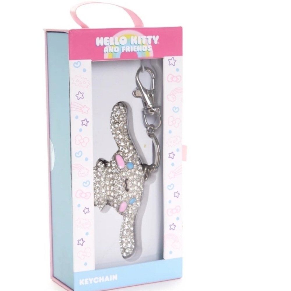 🤍▪️Hello Kitty ▪️sanrino pavé Cinnamoroll 3D Bling keychain bag charm
